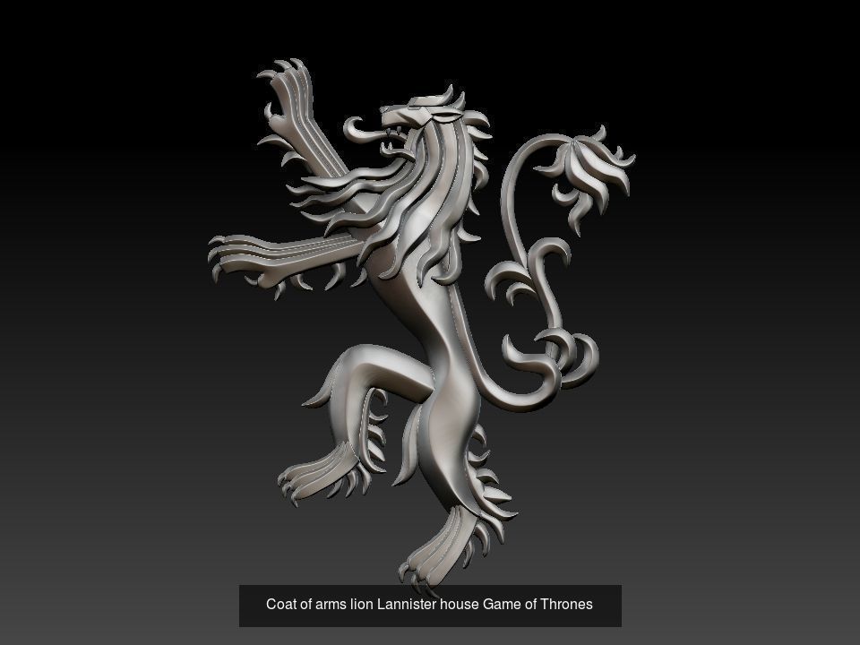 Coats of arms of the great houses of Game of Thrones 3D Model Collection_4
