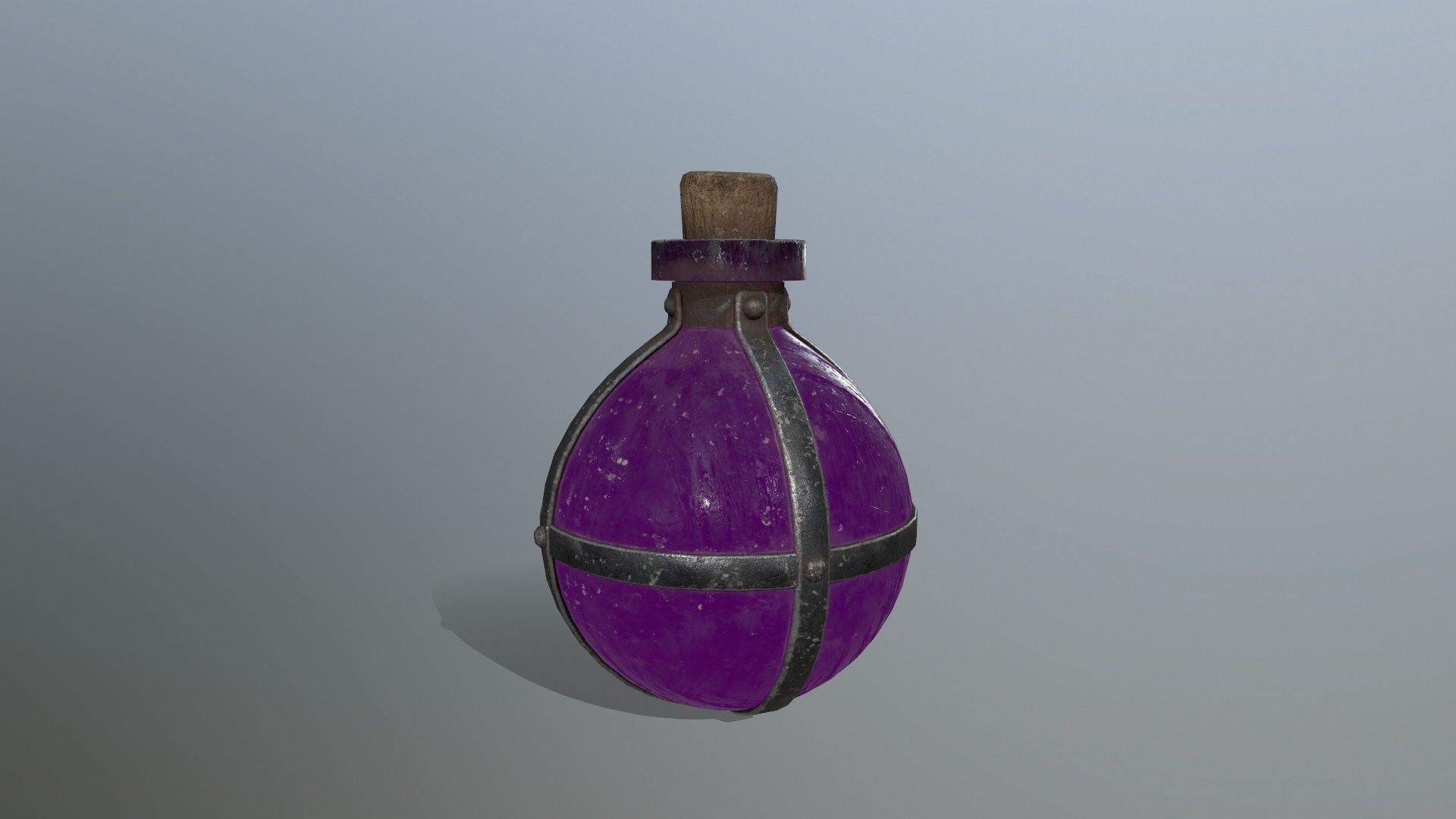 potion bottle   Low-poly 3D model_1