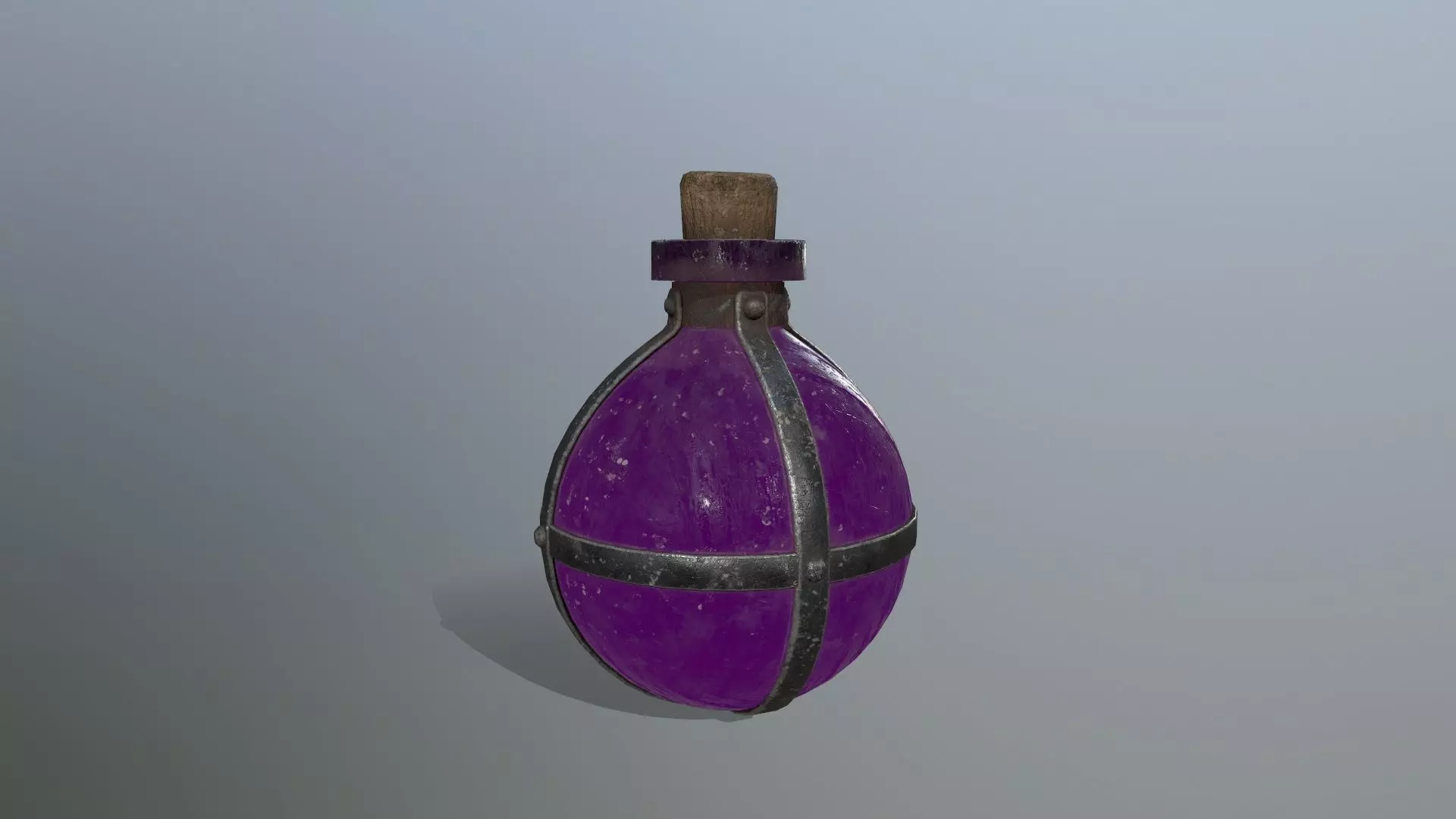 potion bottle   Low-poly 3D model_0
