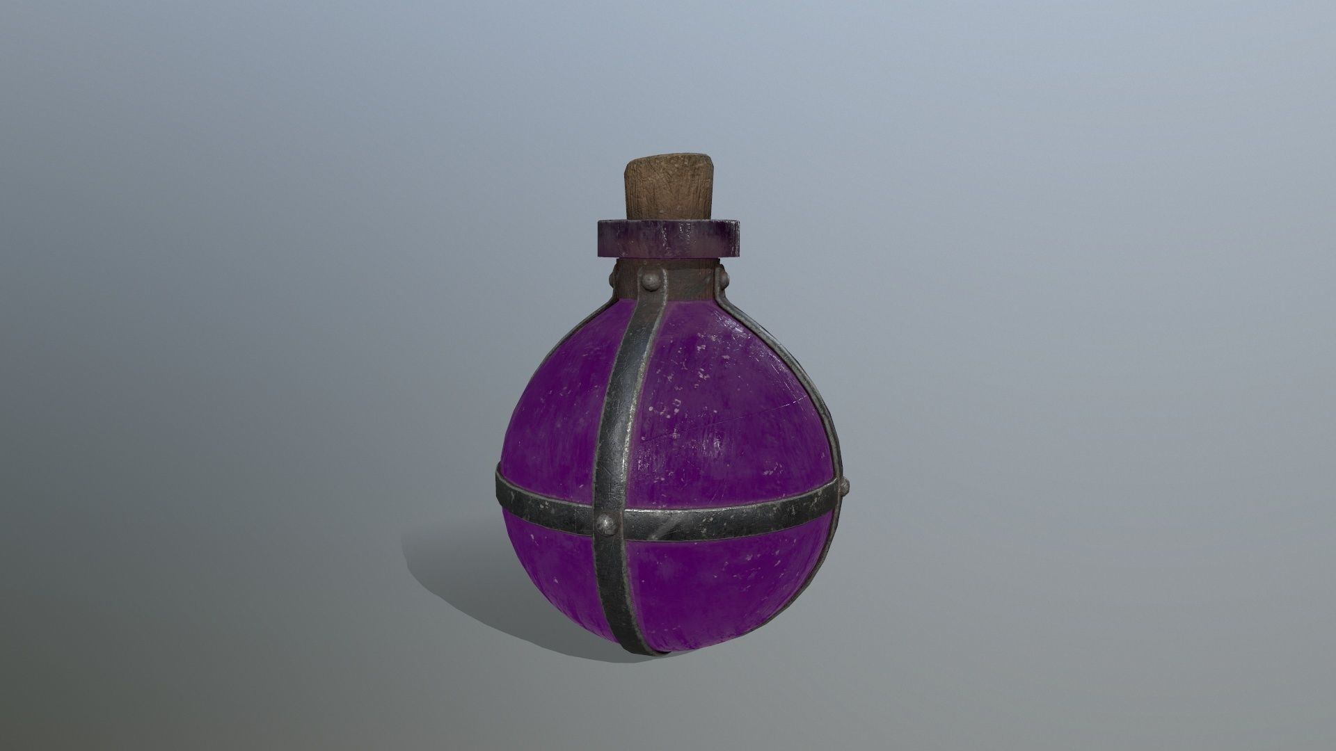 potion bottle   Low-poly 3D model_6