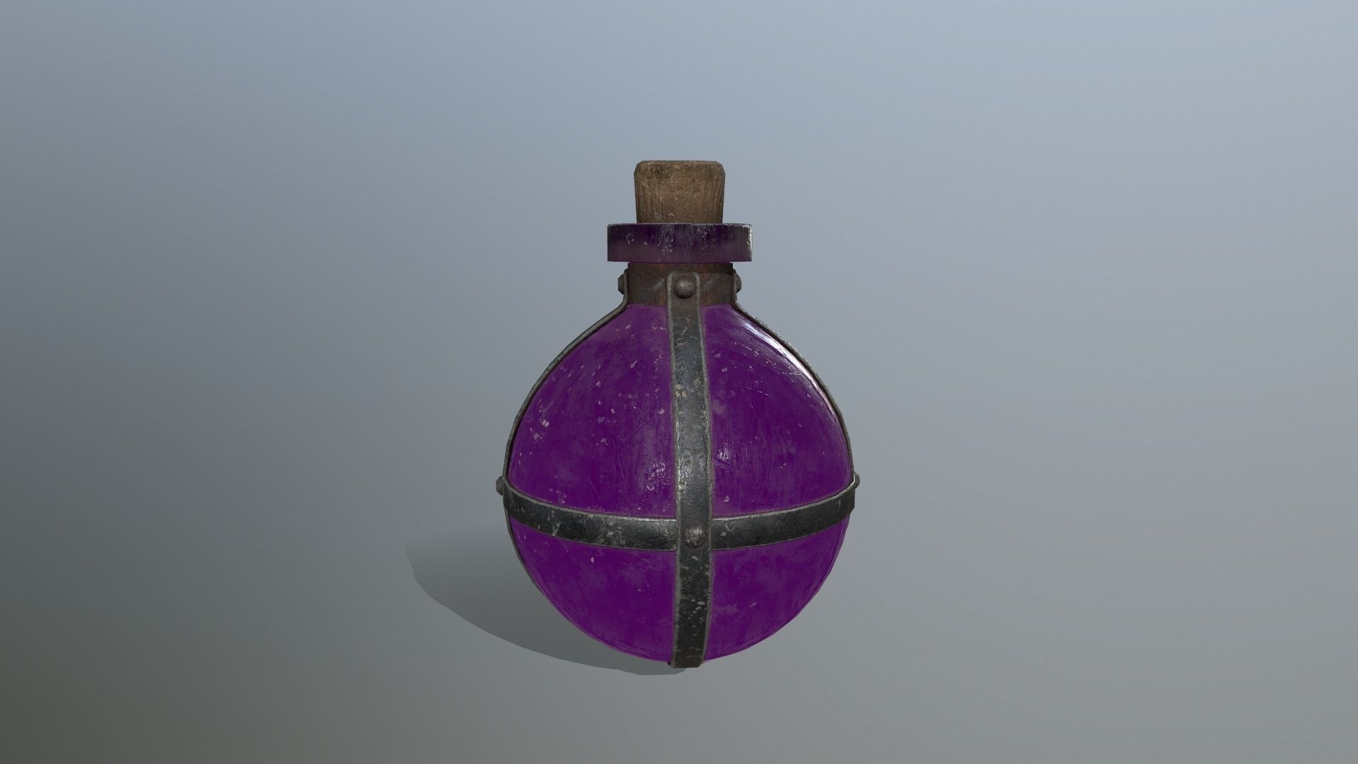 potion bottle   Low-poly 3D model_8