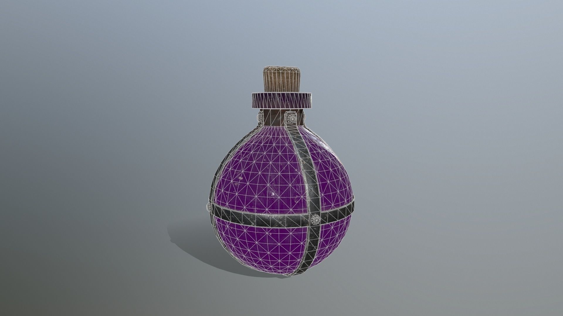 potion bottle   Low-poly 3D model_9