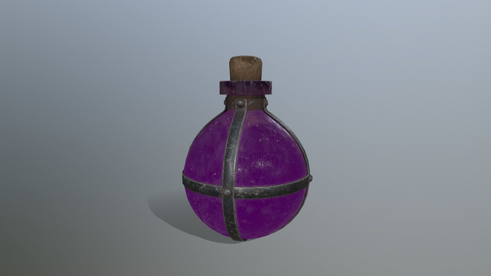 potion bottle   Low-poly 3D model_4