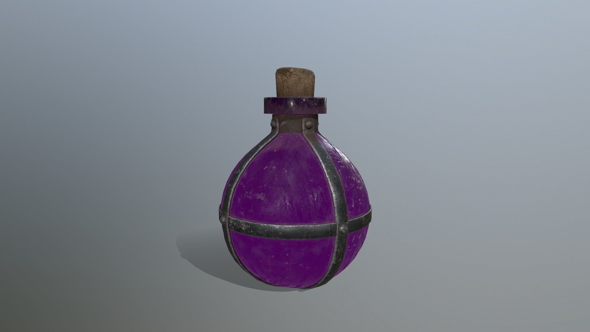 potion bottle   Low-poly 3D model_3