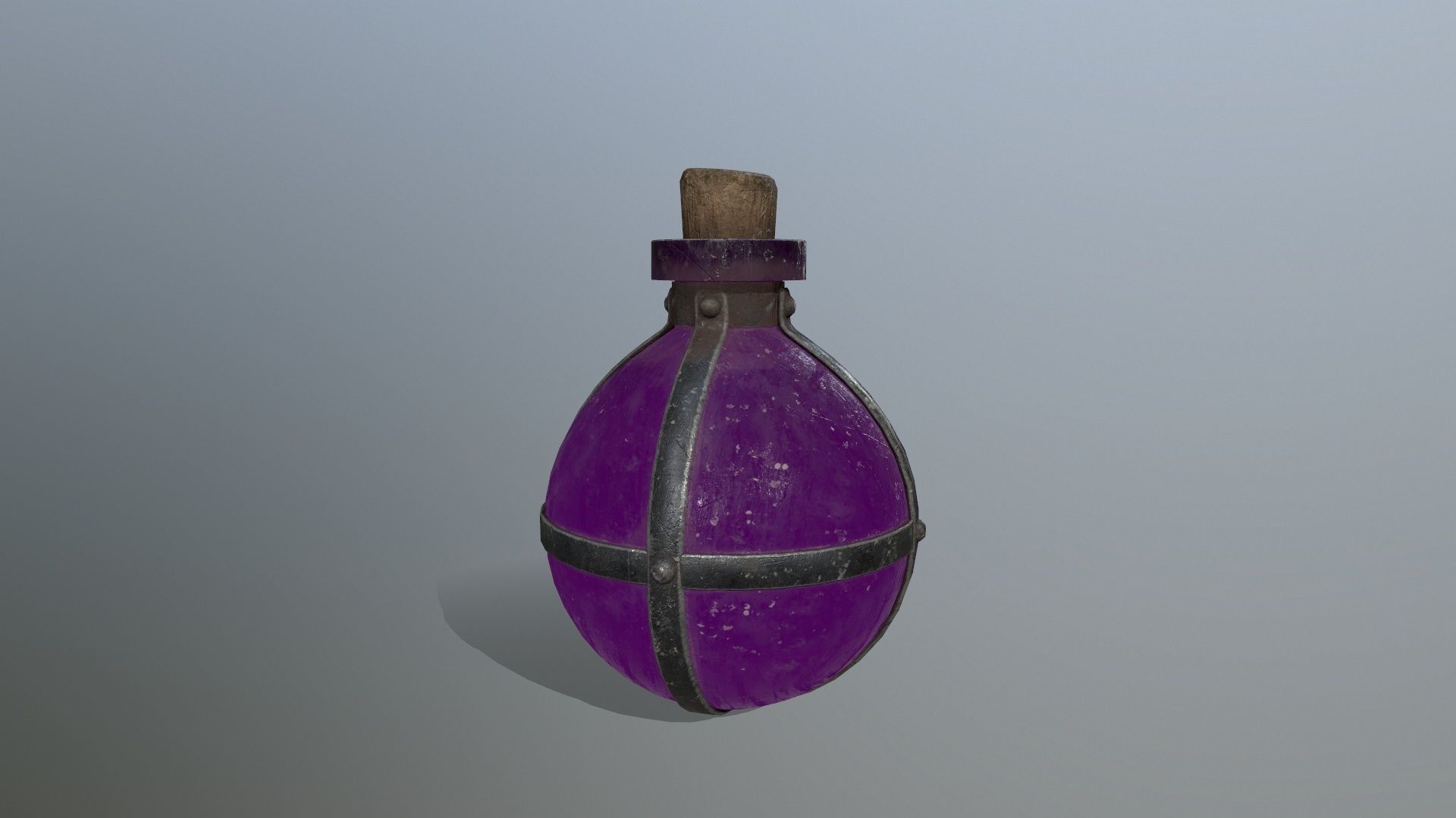 potion bottle   Low-poly 3D model_2