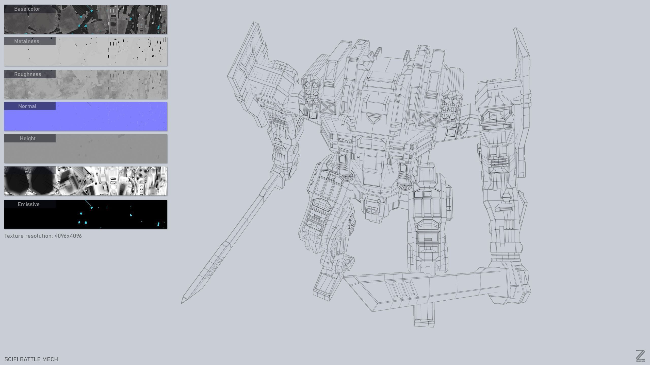 Sci fi Battle Mech collection _6