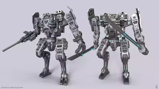 Sci fi Battle Mech collection 