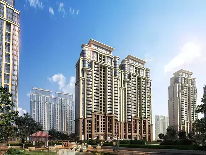 3Dmax fashion city commercial square building 60