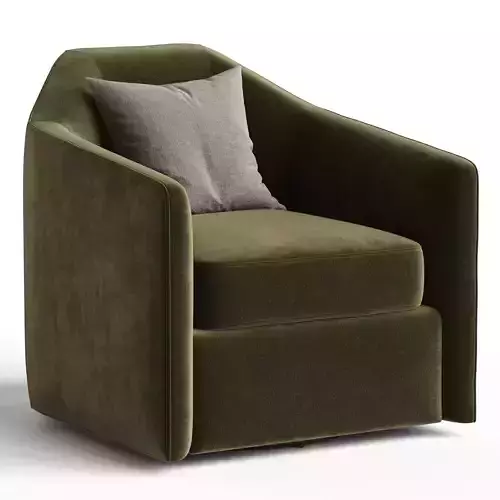 Justine Swivel Chair  Navarro Loden Low-poly 3D model