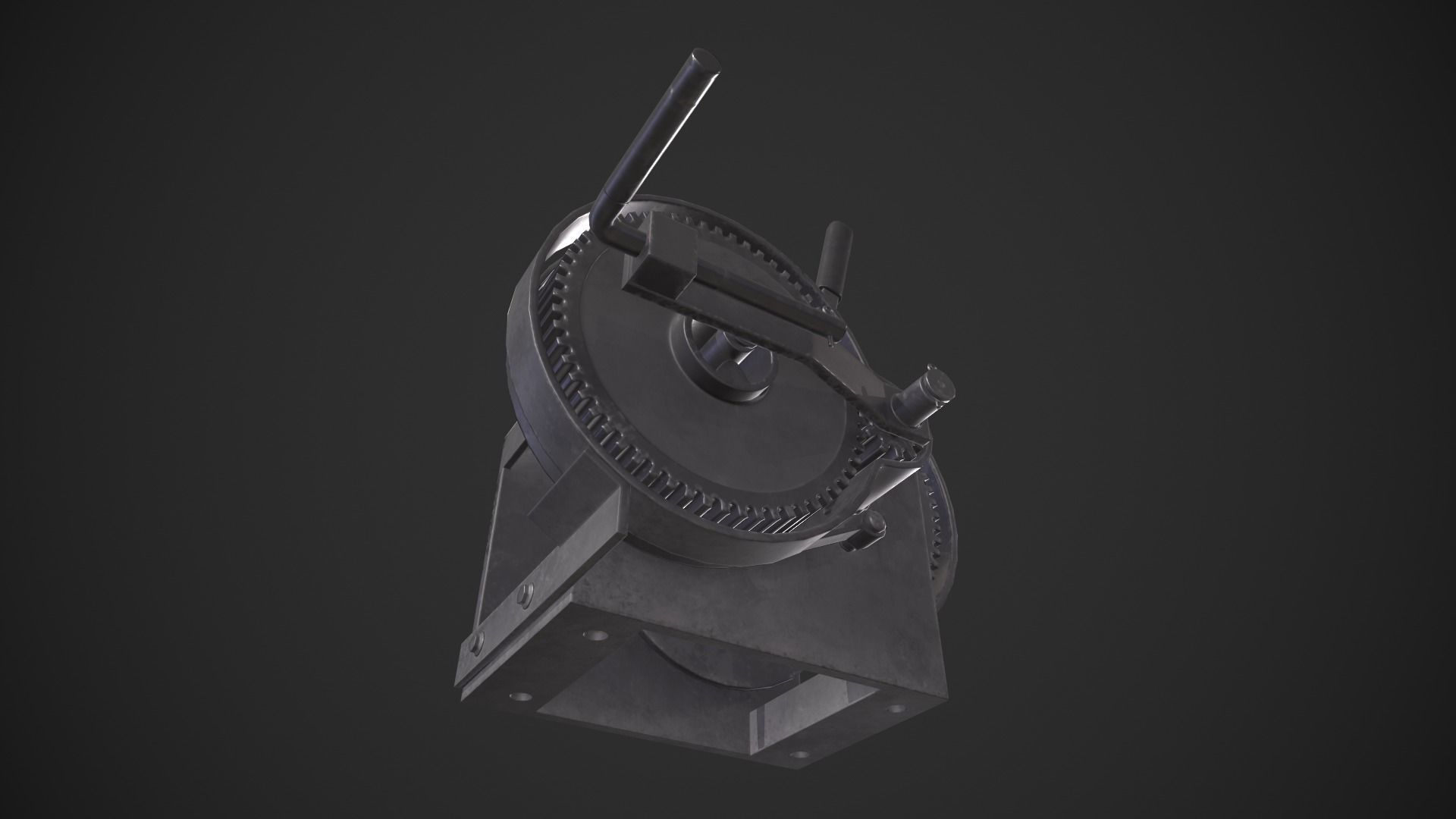 Crank Mechanism Low-poly 3D model_7