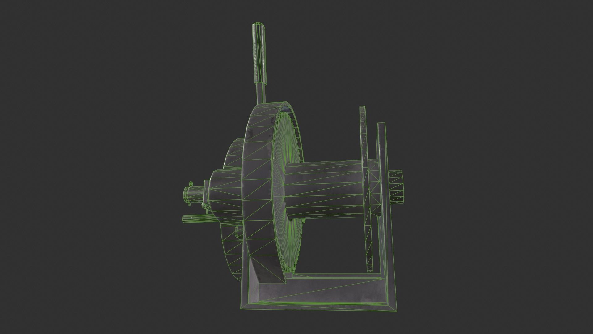Crank Mechanism Low-poly 3D model_10