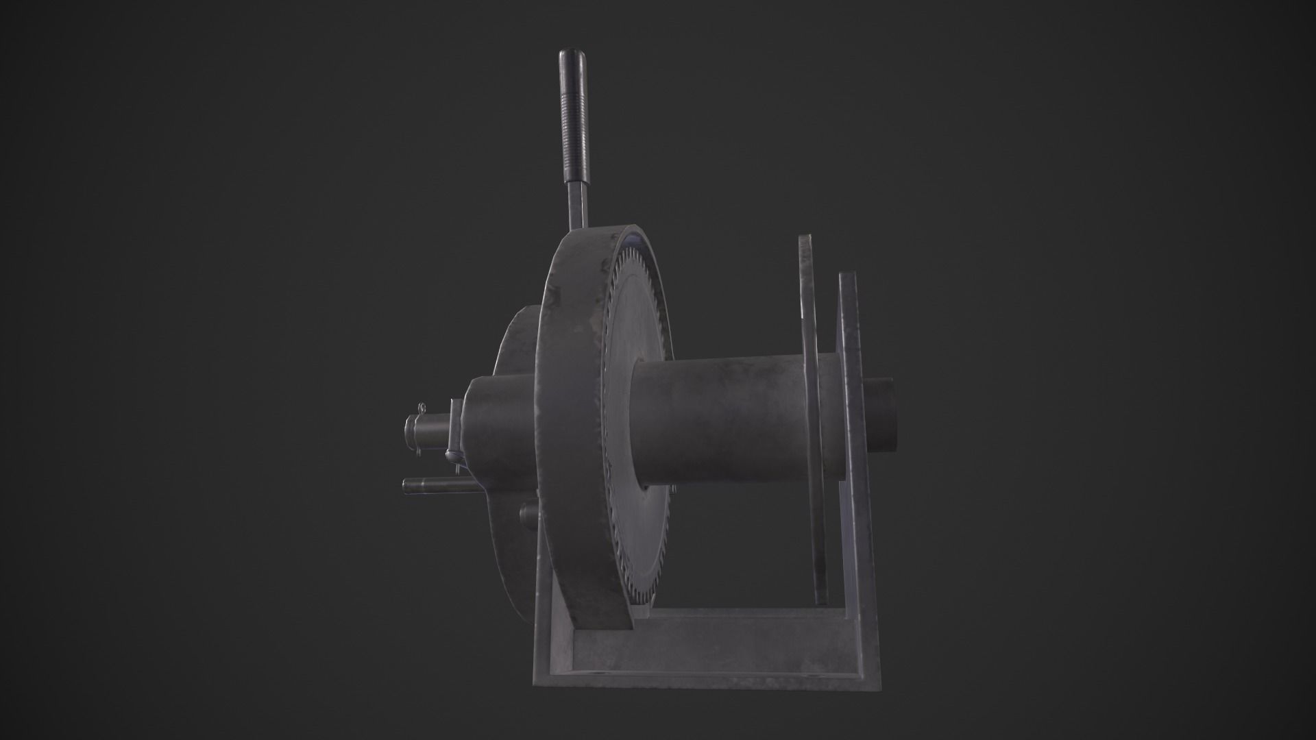 Crank Mechanism Low-poly 3D model_9
