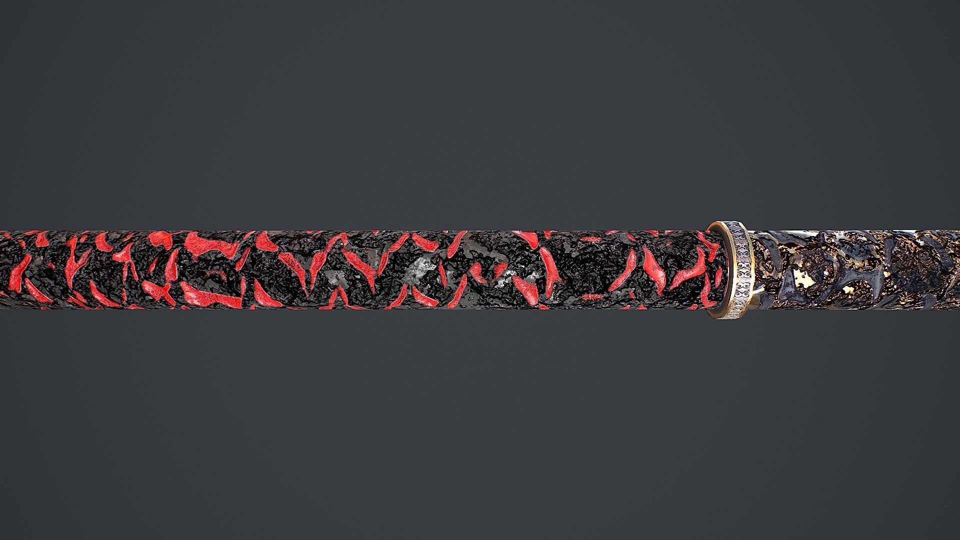 Combat Staff 2 3D Model Low-poly 3D model_6