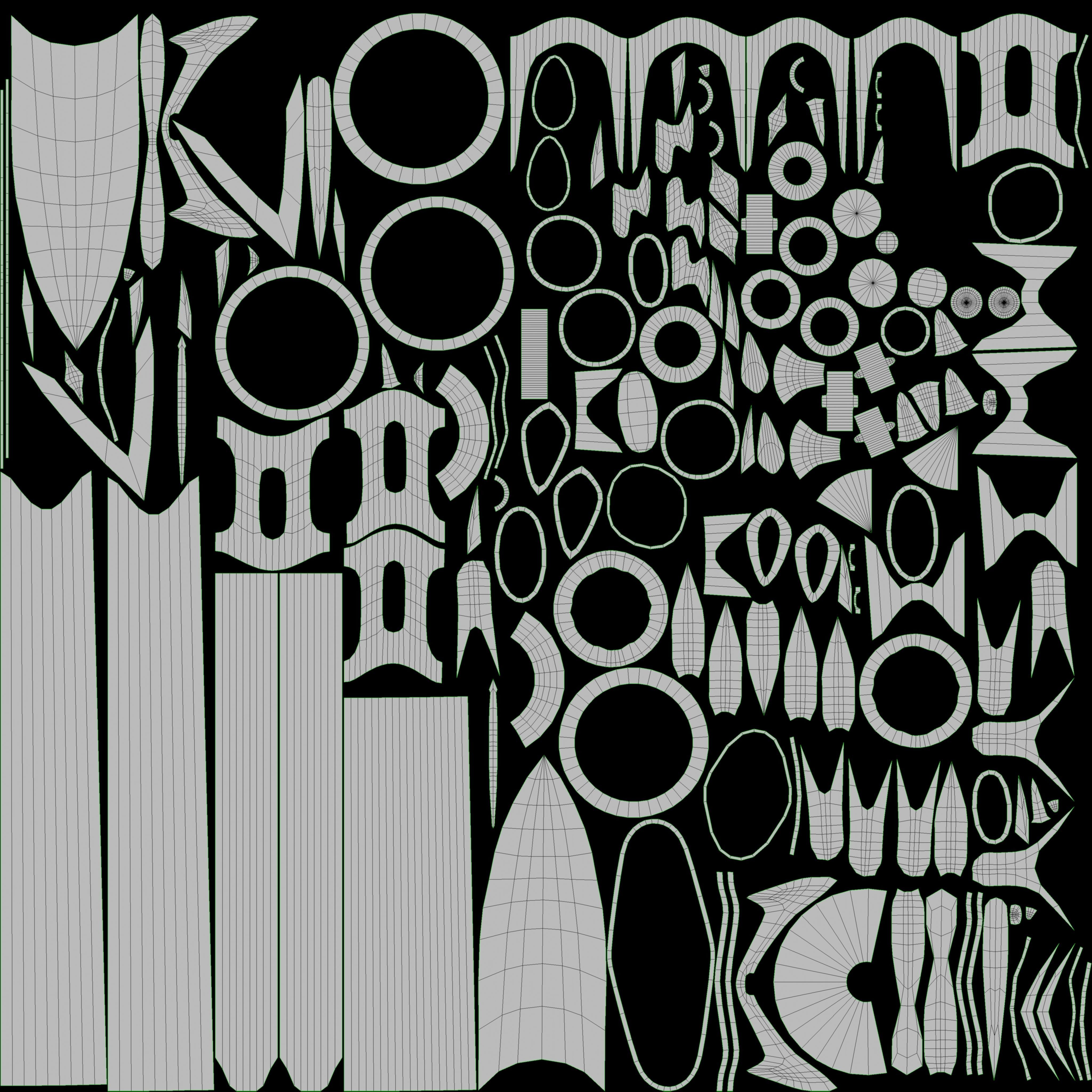 Combat Staff 2 3D Model Low-poly 3D model_14