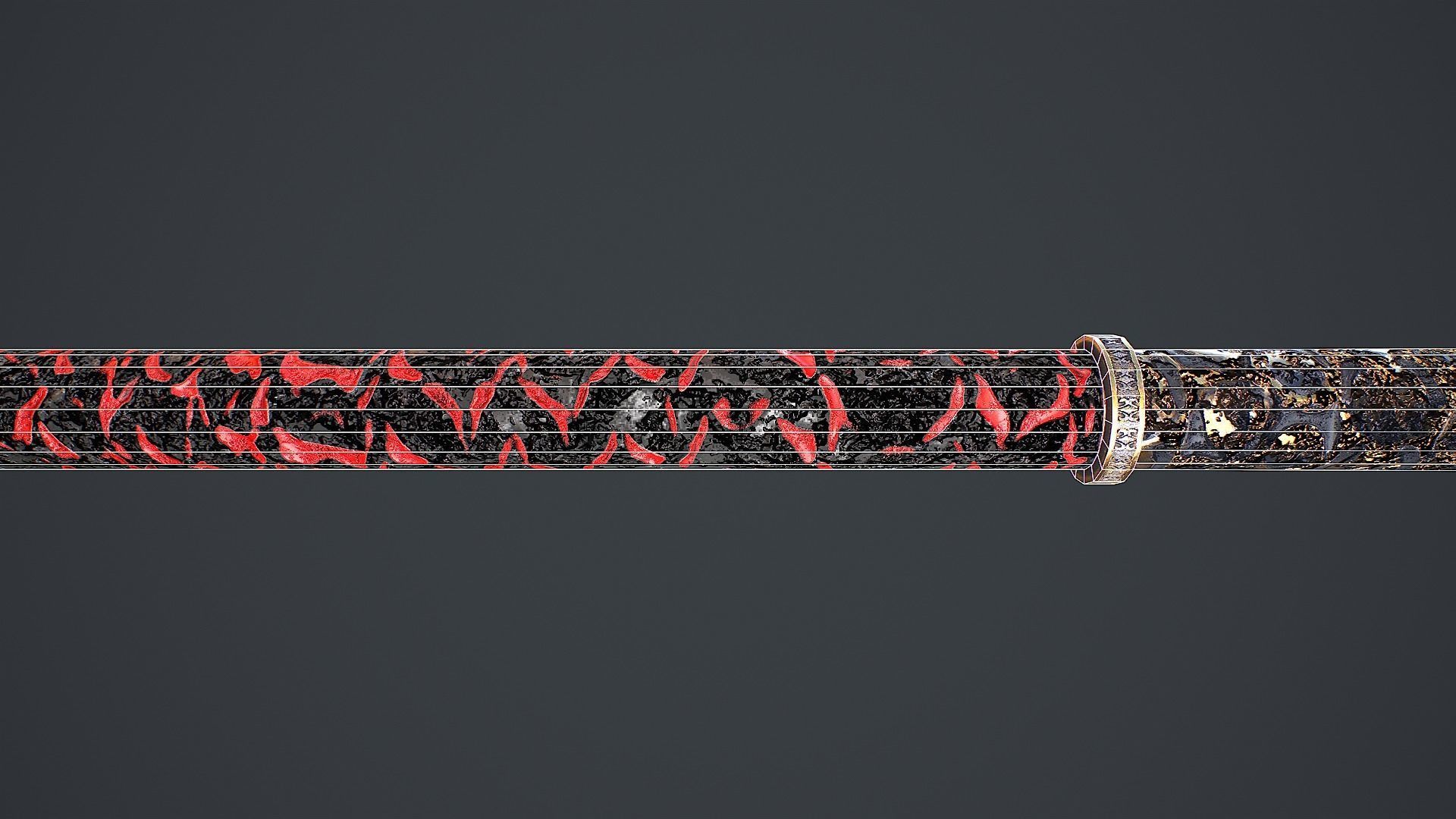 Combat Staff 2 3D Model Low-poly 3D model_7