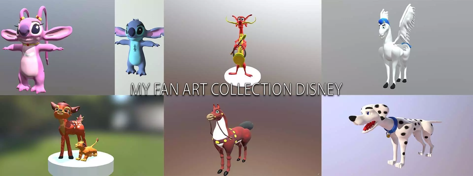 Disney My Fan Art Collection Free 3D model
