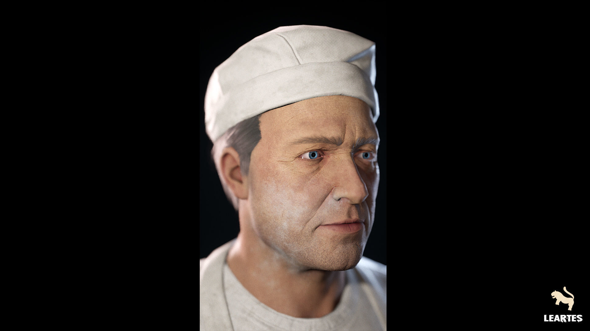 1950s Characters Bundle Low-poly 3D model_4