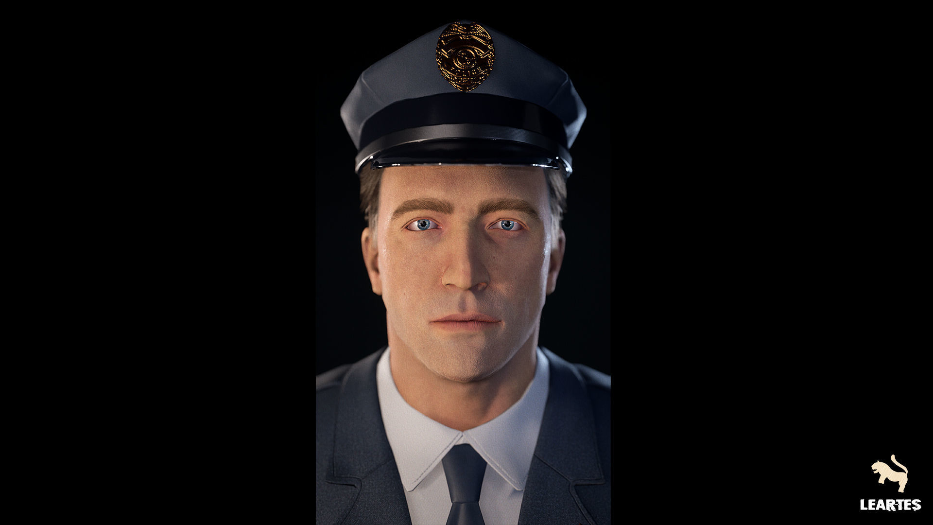 1950s Characters Bundle Low-poly 3D model_8