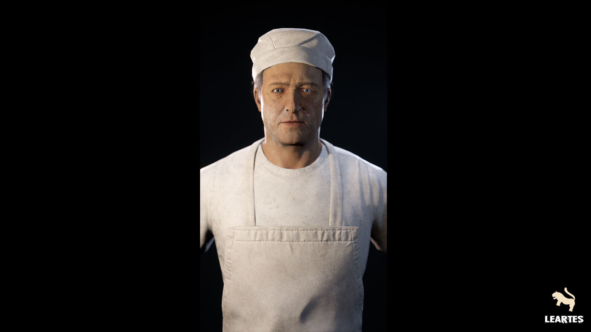 1950s Characters Bundle Low-poly 3D model_2