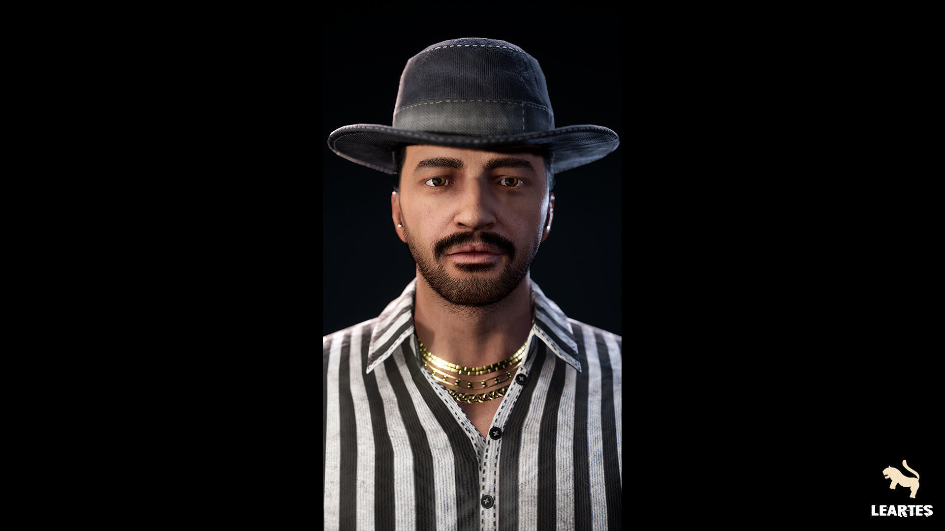 1950s Characters Bundle Low-poly 3D model_17