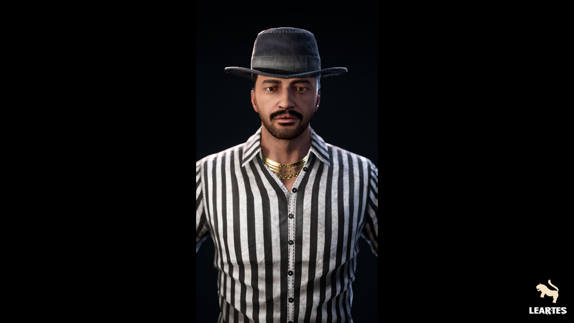 1950s Characters Bundle Low-poly 3D model_20