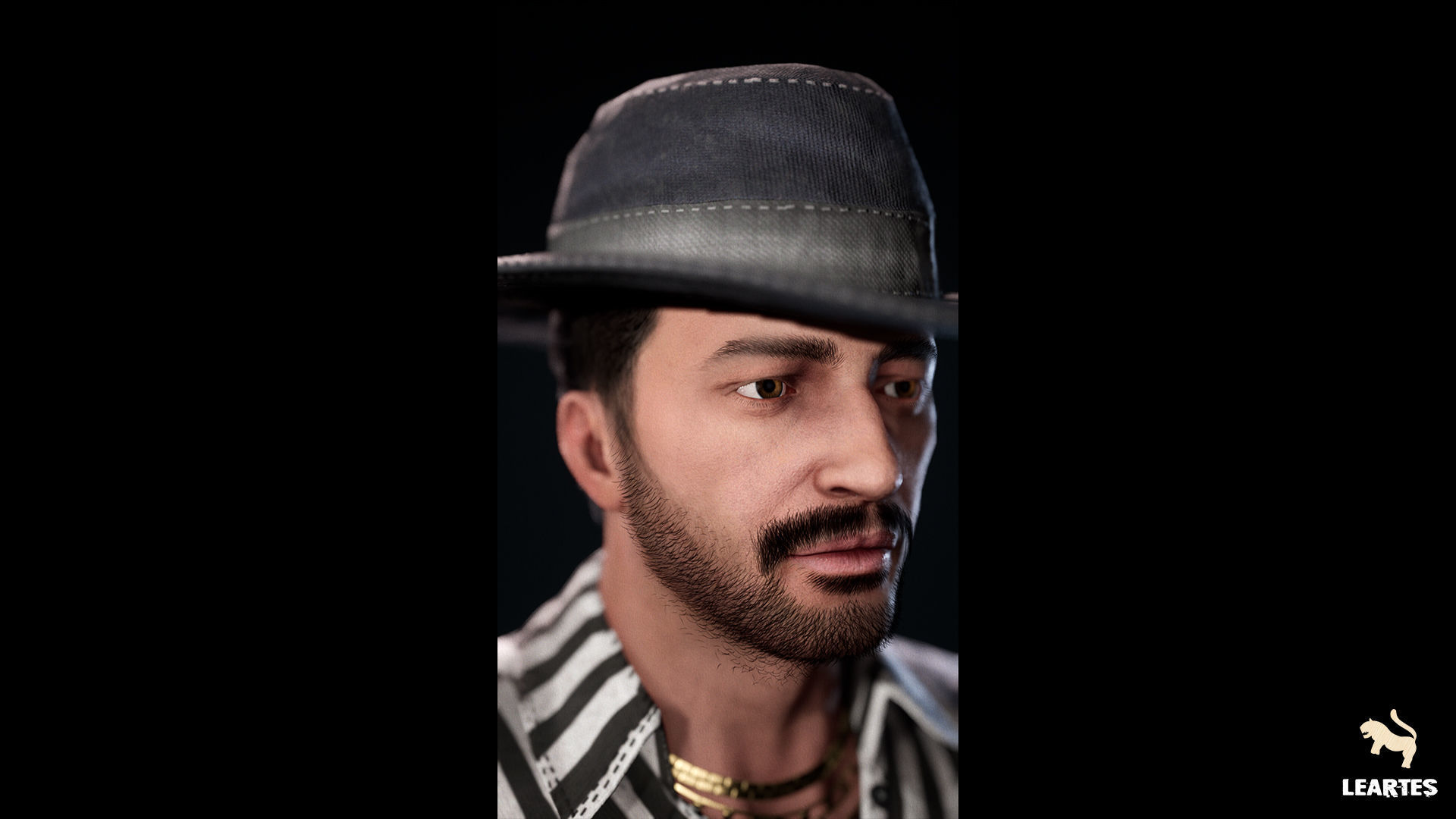 1950s Characters Bundle Low-poly 3D model_18