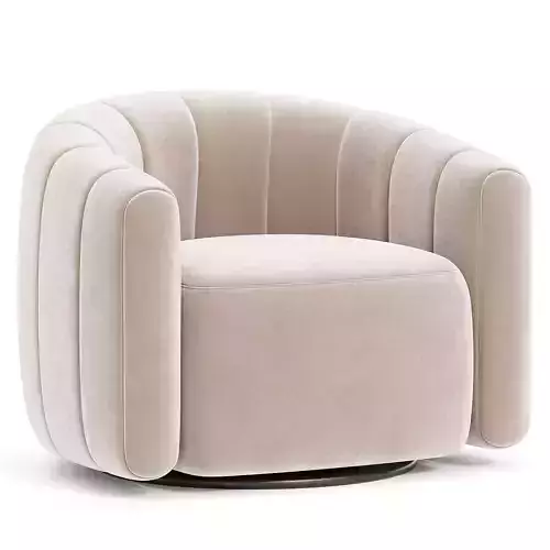  FITZ WOOLY SAND SWIVEL CHAIR