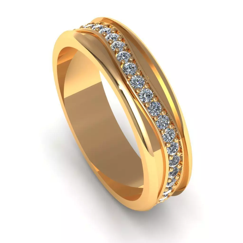 Wedding Band 3D print model_0