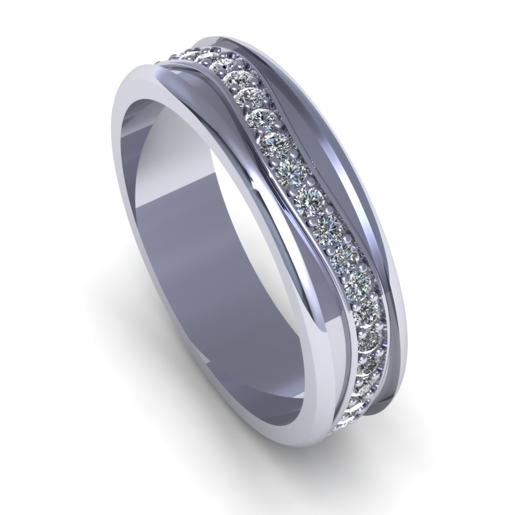 Wedding Band 3D print model_2