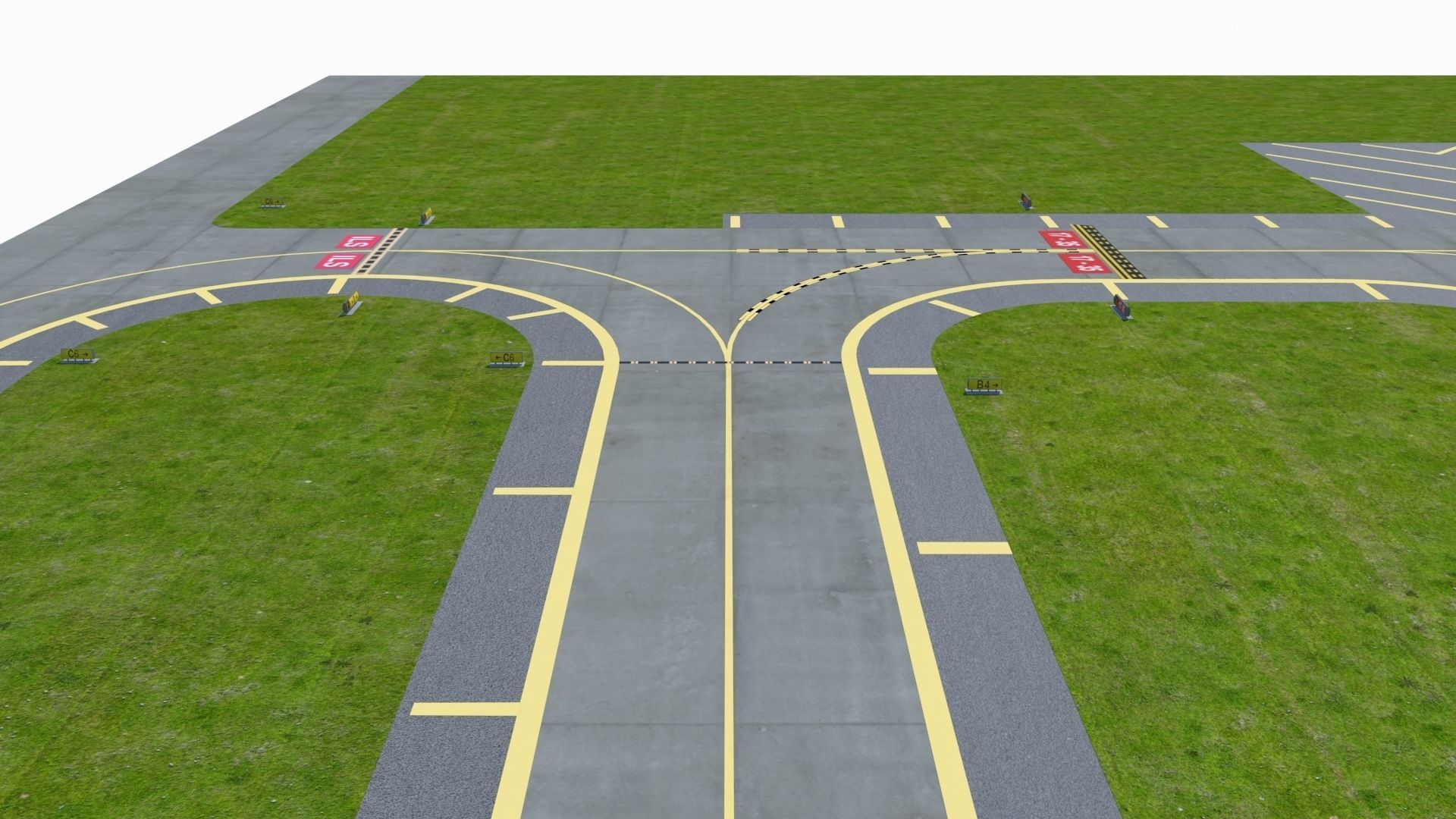 Airfield Low-poly 3D model_20