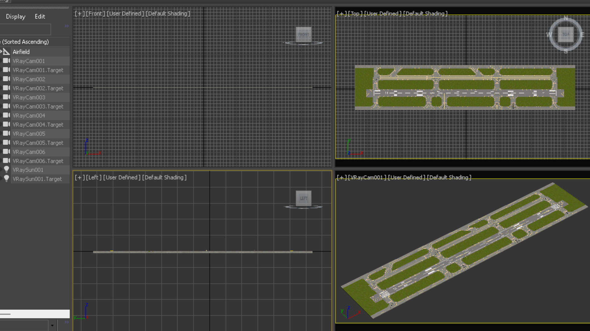 Airfield Low-poly 3D model_43