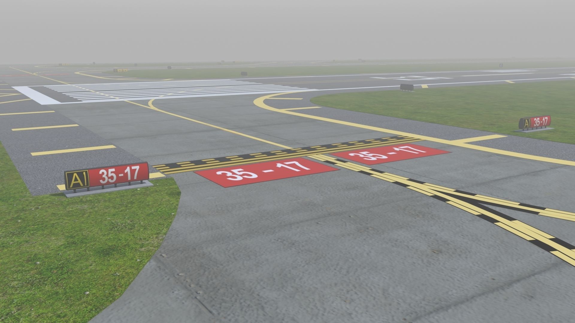 Airfield Low-poly 3D model_29