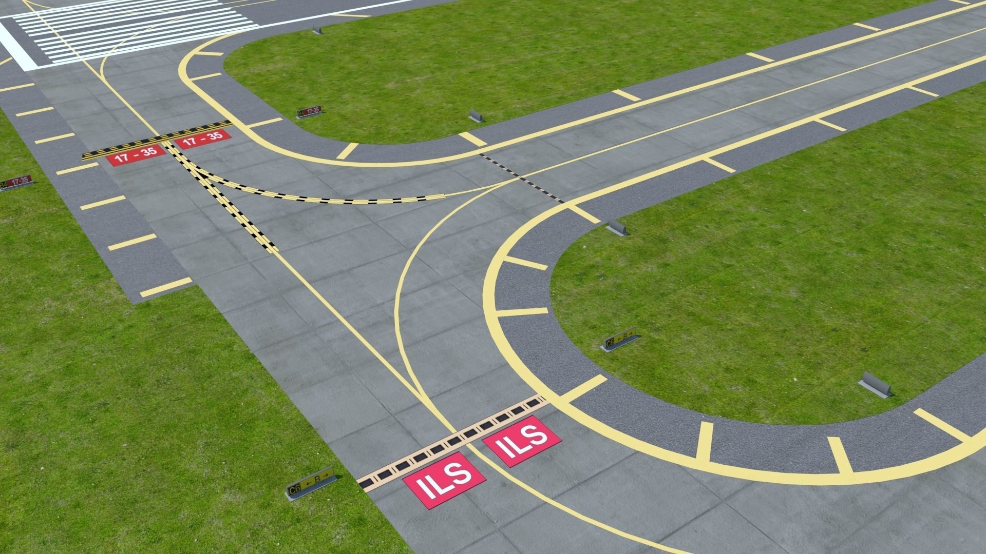 Airfield Low-poly 3D model_24