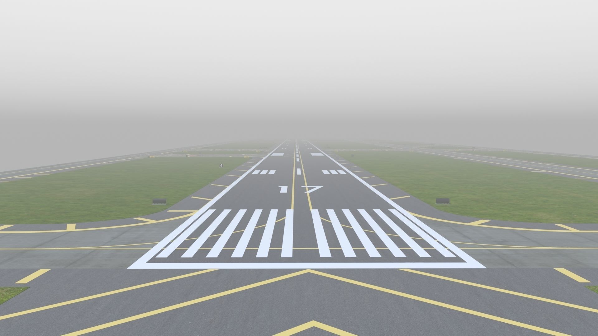 Airfield Low-poly 3D model_36