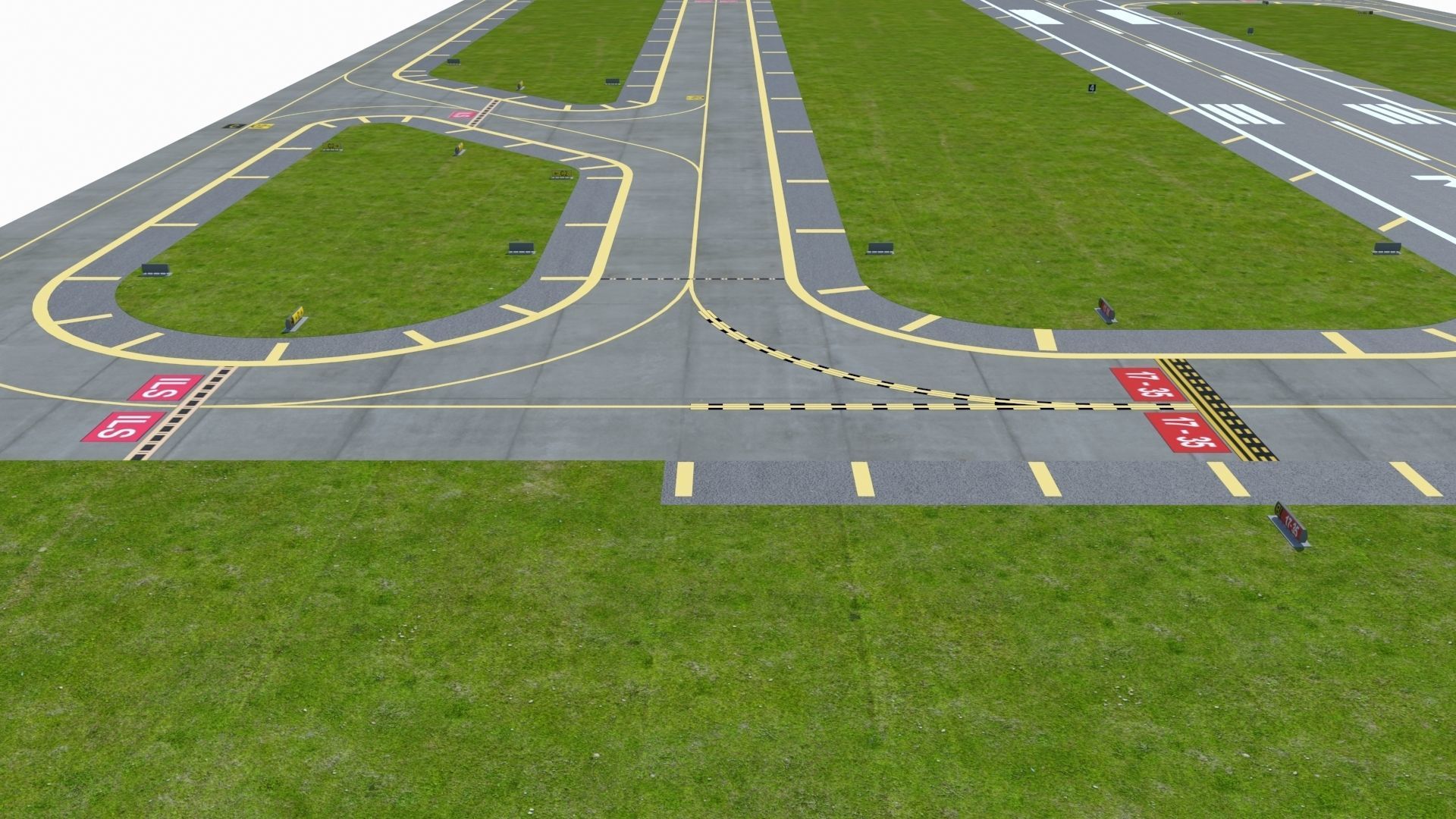 Airfield Low-poly 3D model_23