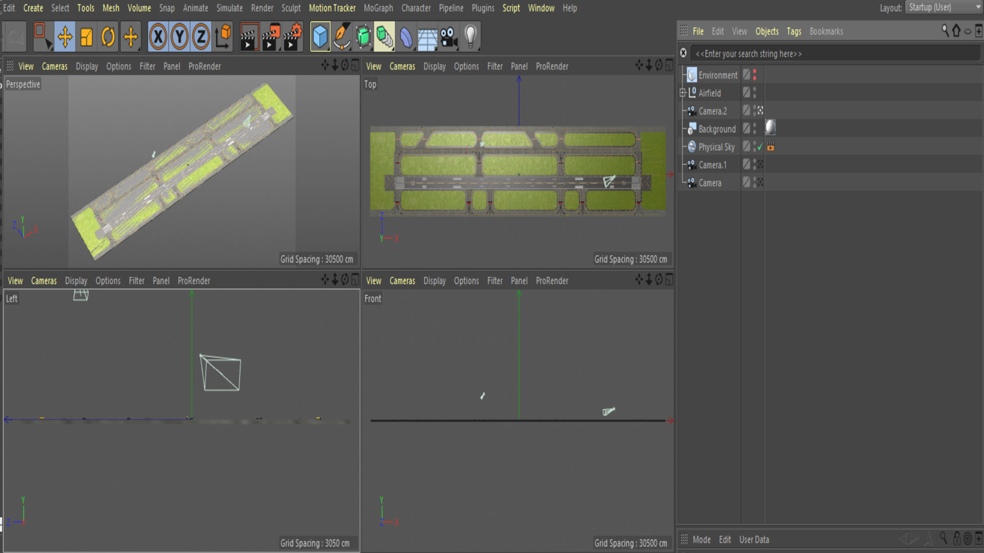 Airfield Low-poly 3D model_44