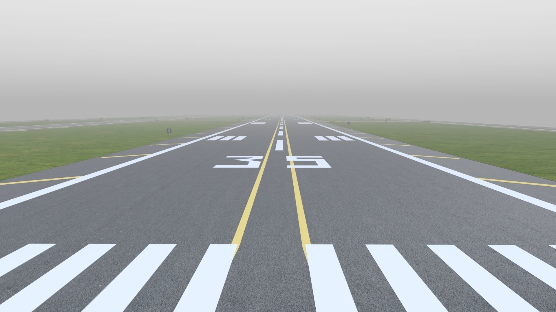 Airfield Low-poly 3D model_35