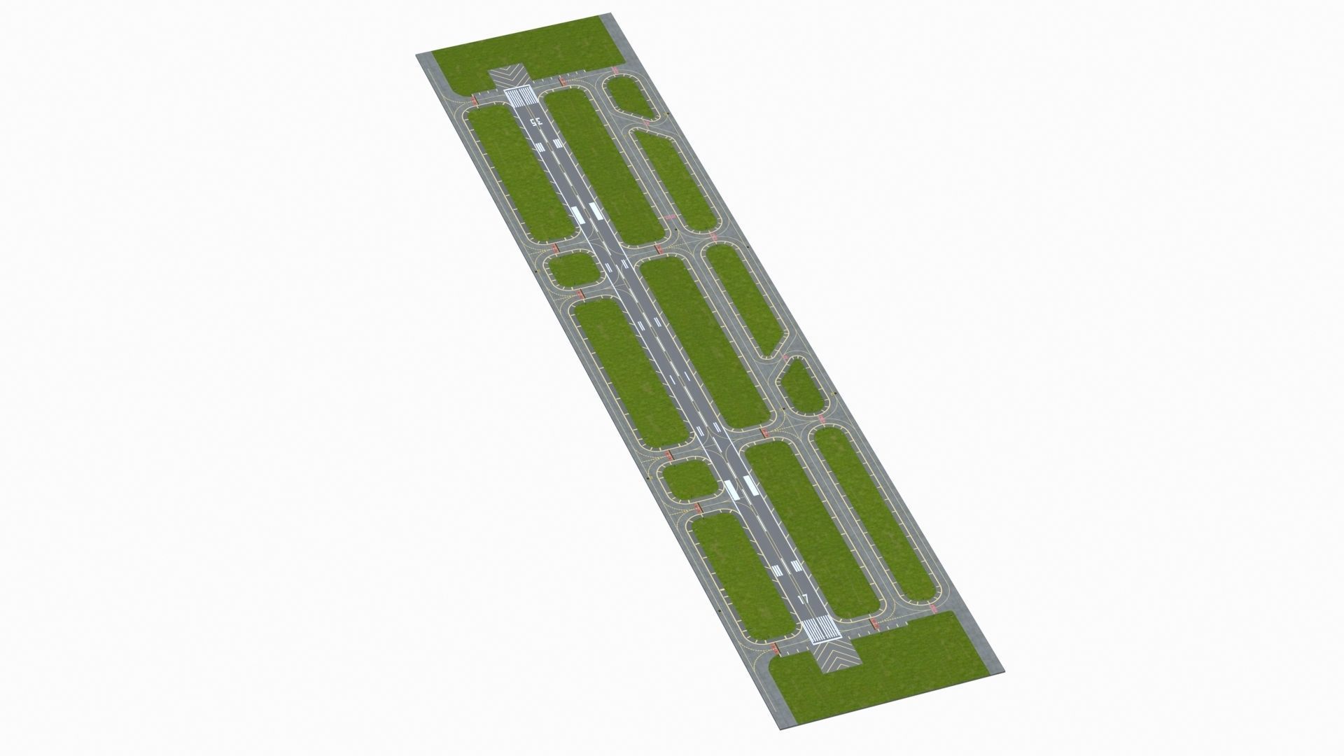 Airfield Low-poly 3D model_12