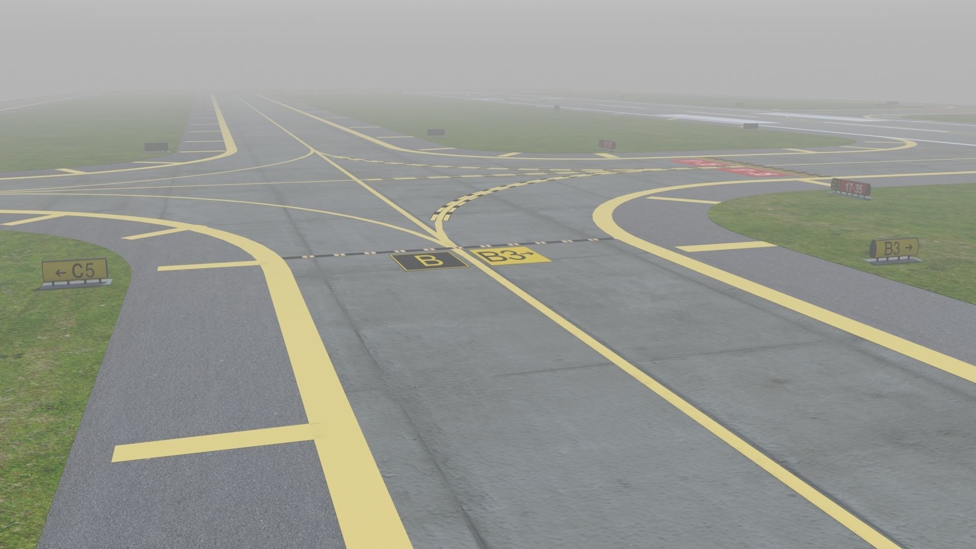 Airfield Low-poly 3D model_33