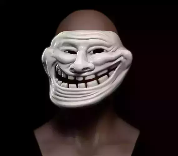 Trollface Mask 3D print model