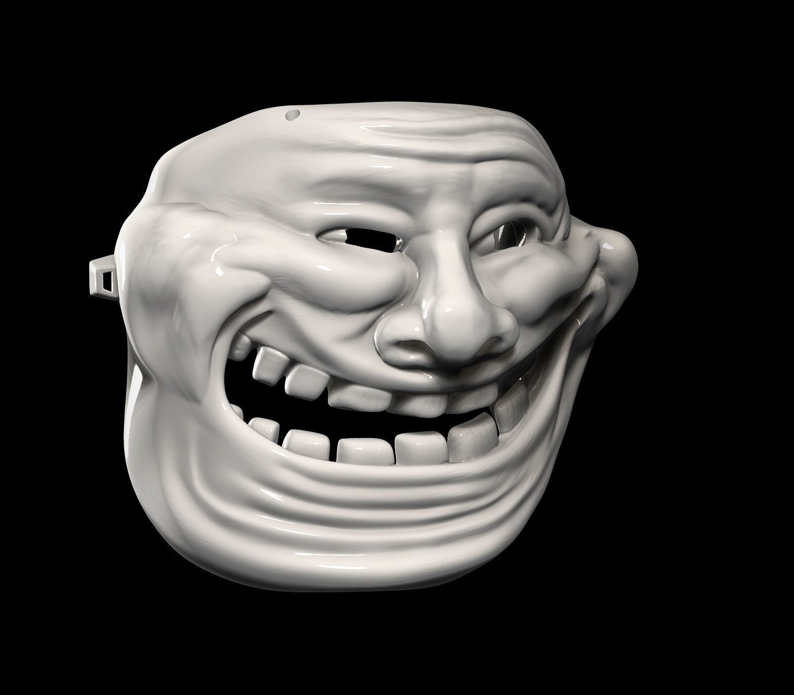 Trollface Mask 3D print model_13