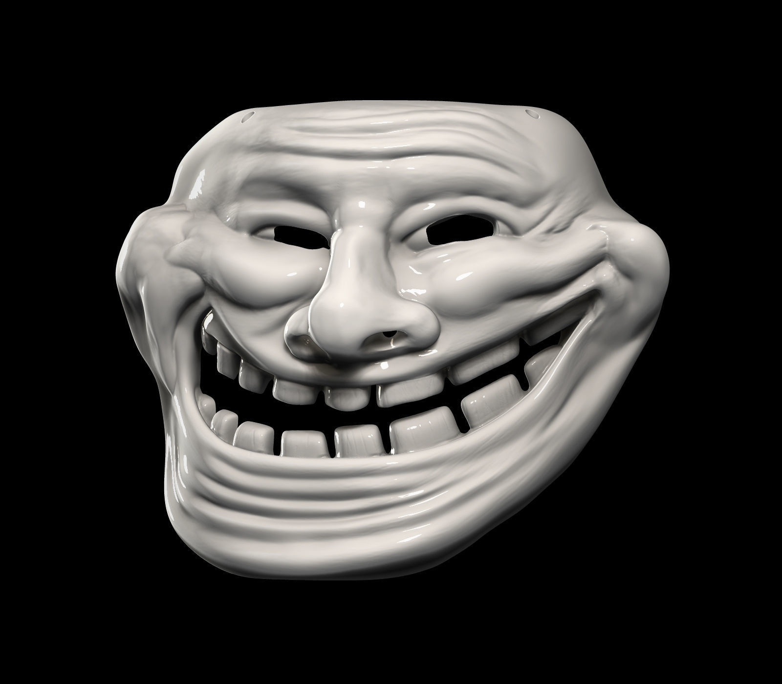 Trollface Mask 3D print model_6