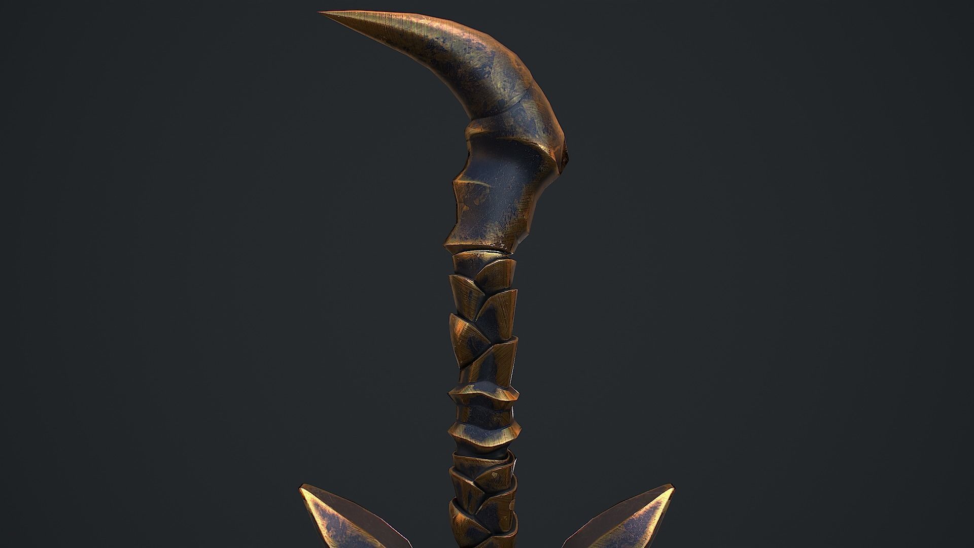 Fantasy Sword 5 3D Model Low-poly 3D model_4