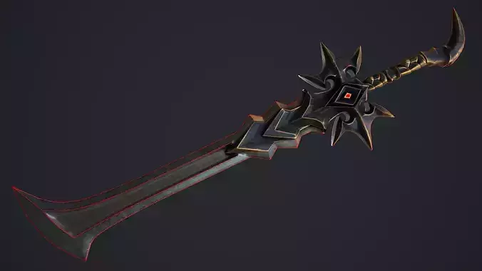 Fantasy Sword 5 3D Model