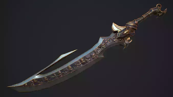 Fantasy Sword 4 3D Model