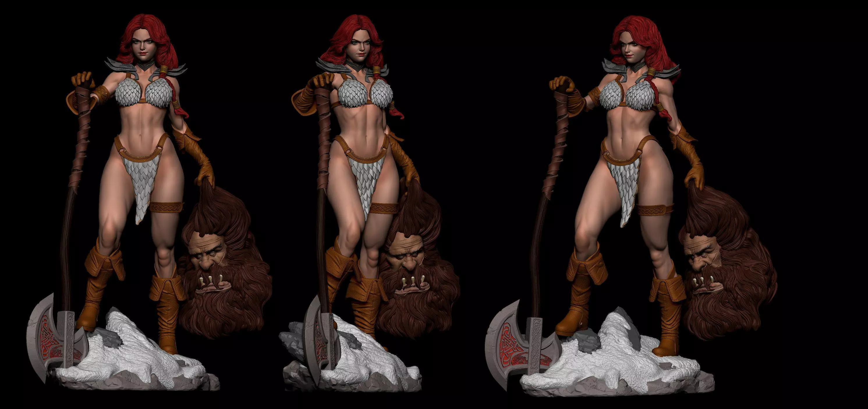 Red Sonja 3D print model_0