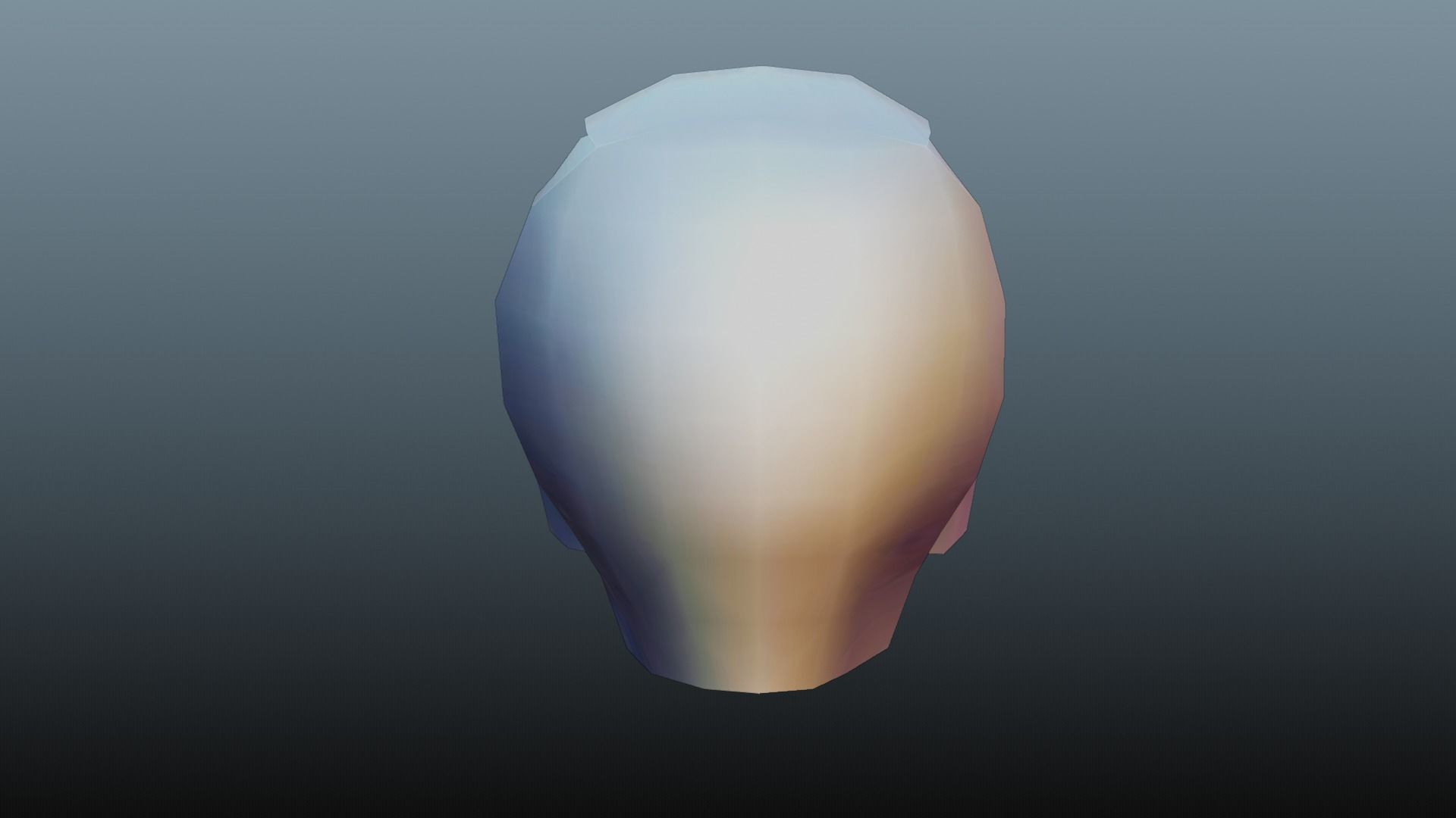 Male hair 3 color Low-poly 3D model_24