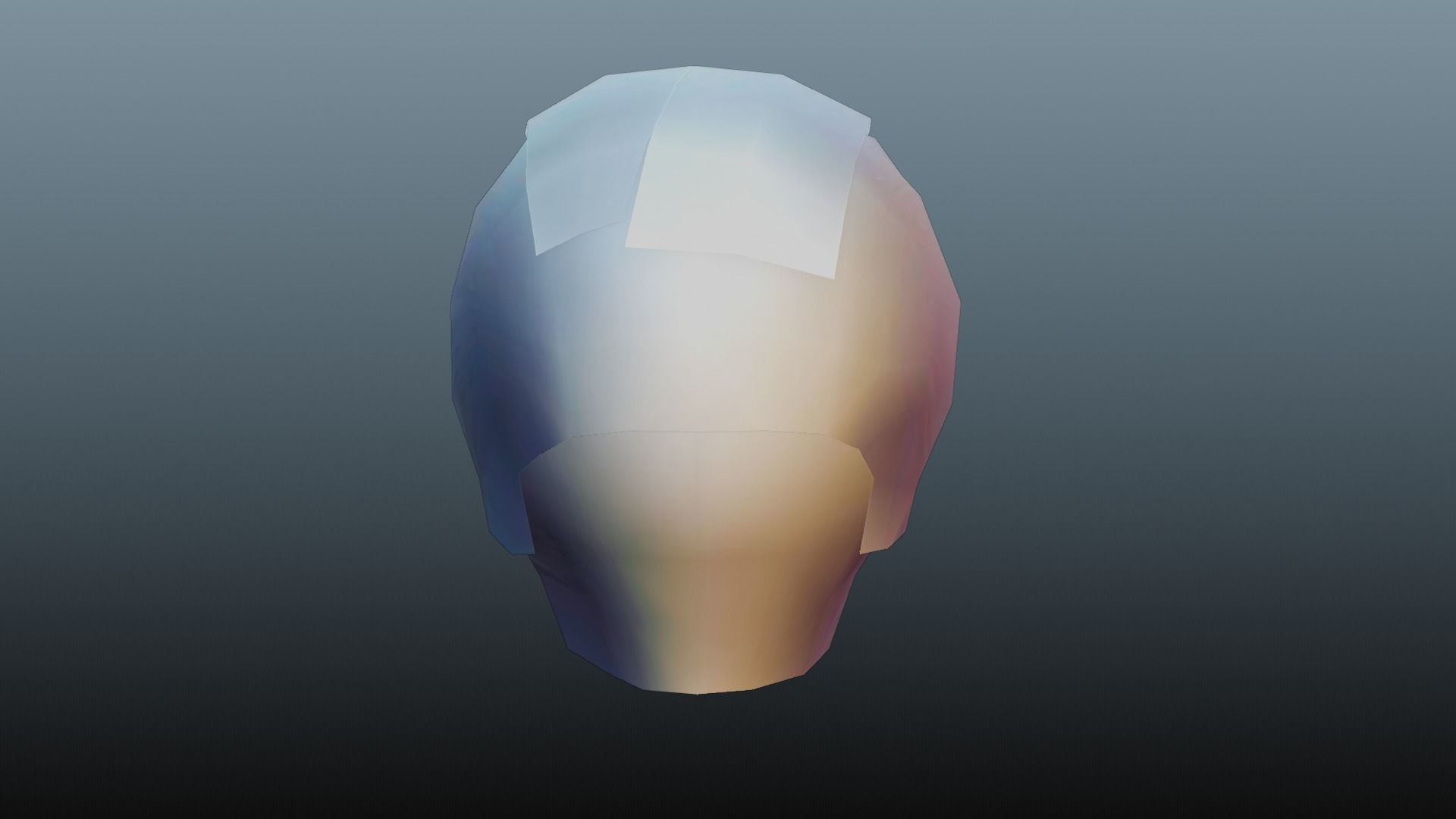 Male hair 3 color Low-poly 3D model_31