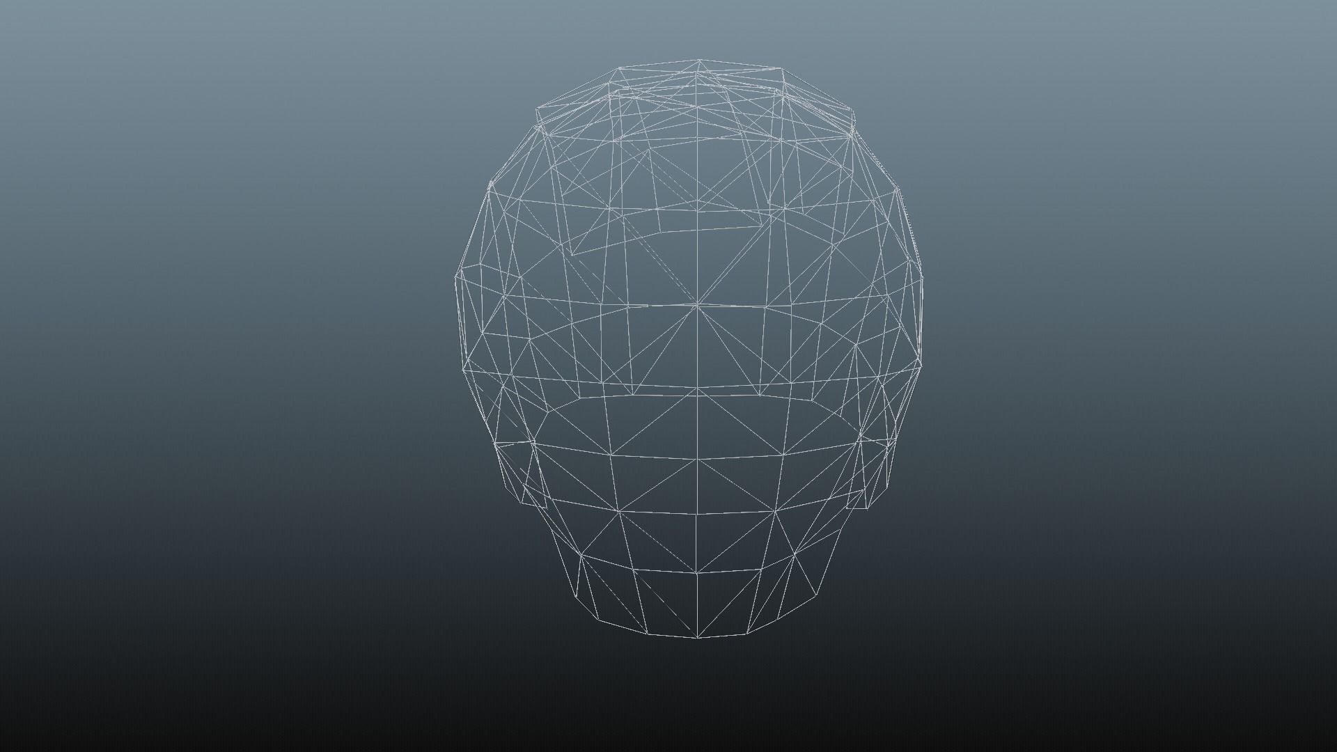 Male hair 3 color Low-poly 3D model_13