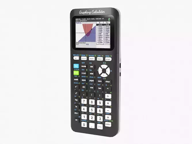 Graphing Calculator Low-poly 3D model